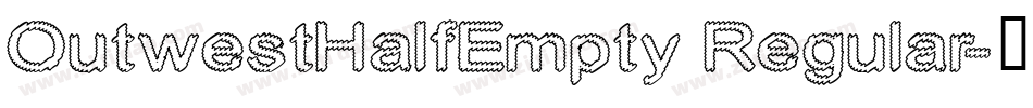 OutwestHalfEmpty Regular字体转换